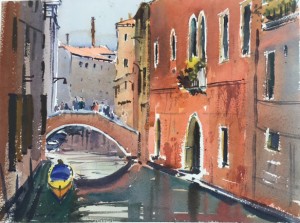 Diana Edwards--Colours of Venice-Watercolour-370x270mm