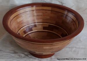 John Di Stefano: Segmented Bowl Redgum+Tas Oak