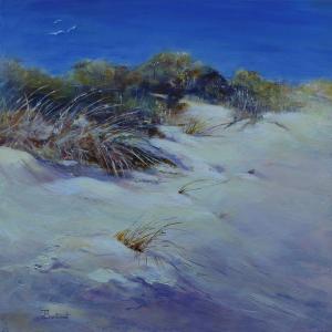 Joy Brentwood--Windswept. Acrylic on Canvas 40 x 40cm. $550