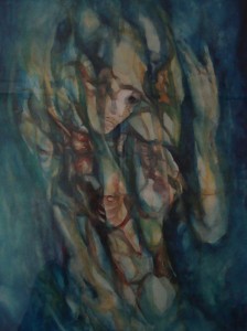 Julia Price--Mermaid, watercolour  