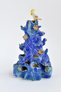 Laurel-Billington-Jewellery-Tree-Hand-built-stoneware-underglaze-glaze-and-lustre-30x17cm